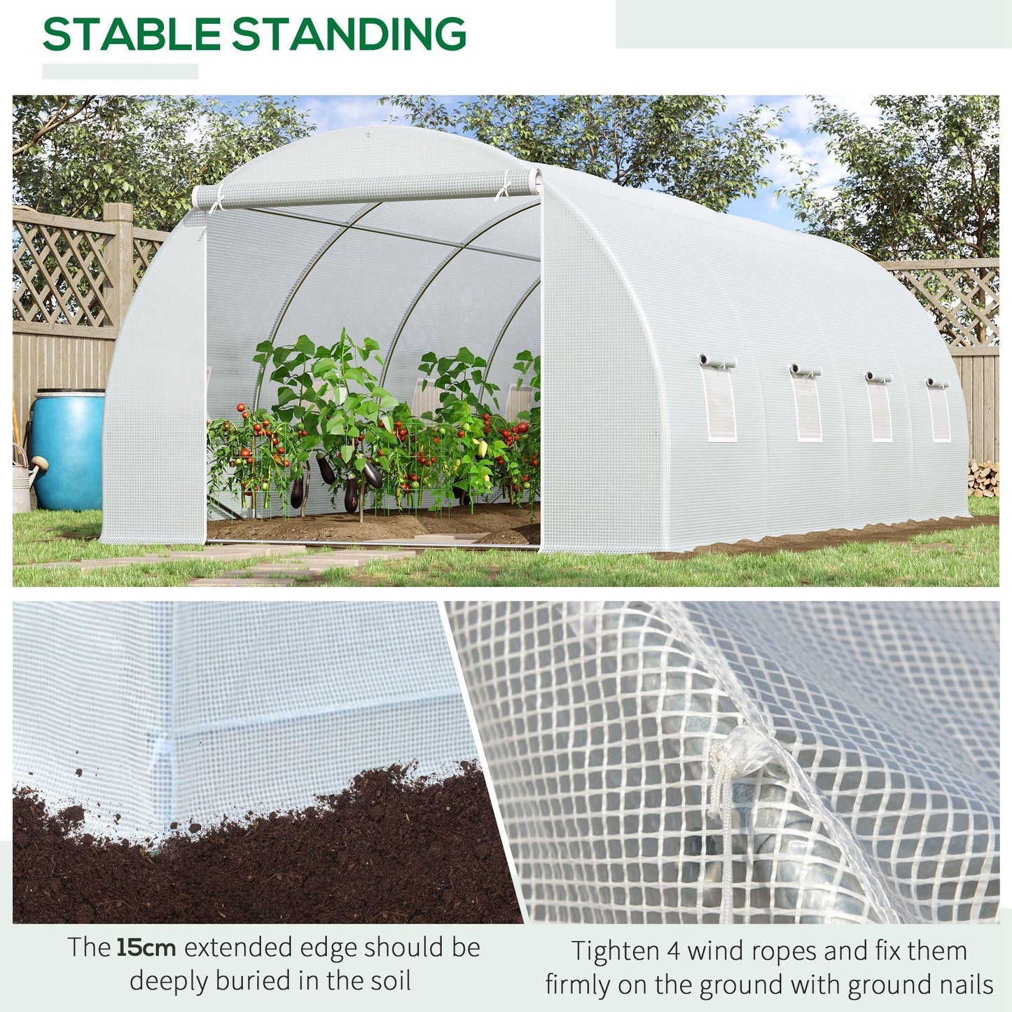 Outsunny Garden Greenhouse - ALL4U RETAILER LTD