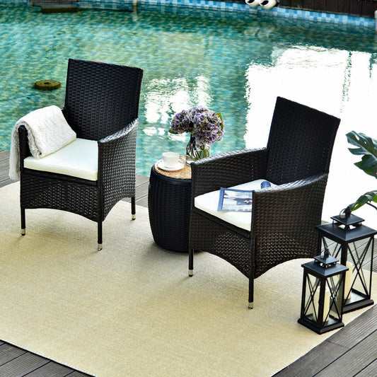 Outsunny Garden Patio Furniture - Rattan Armchair (2-Seater) - ALL4U RETAILER LTD