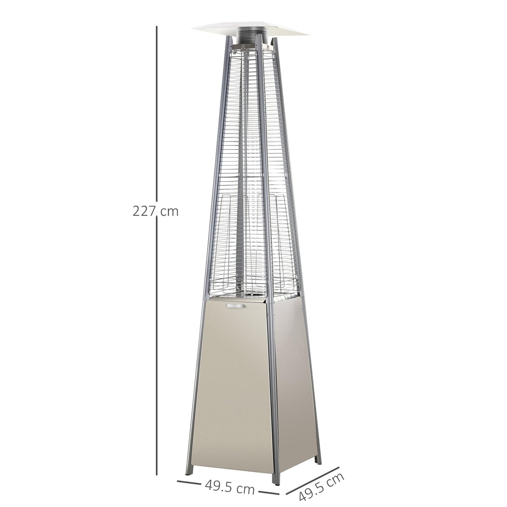 Outsunny Garden Patio Gas Heater - ALL4U RETAILER LTD