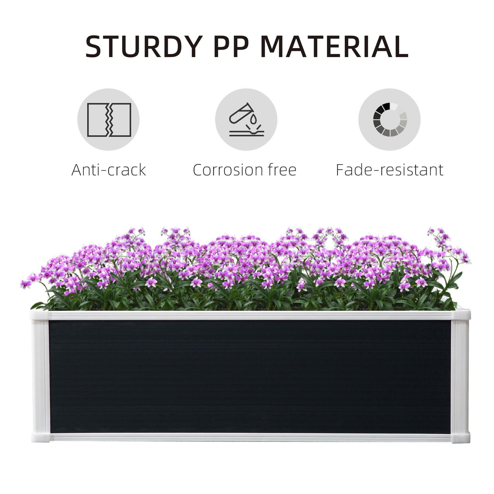 Outsunny Patio Garden Planter for Planting Vegetables - ALL4U RETAILER LTD