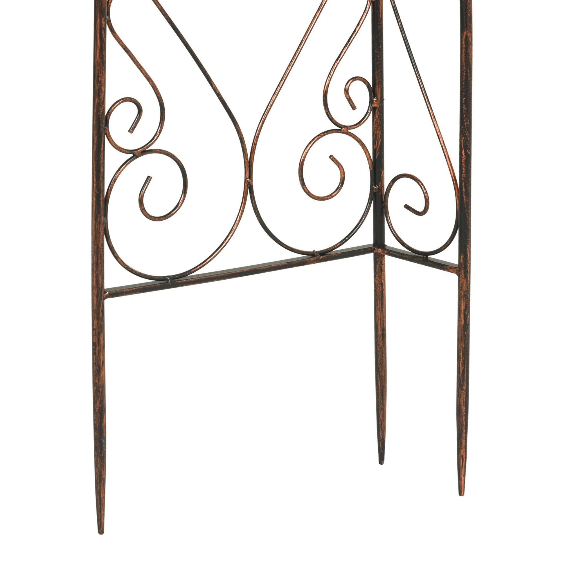 Outsunny Garden Rose Arch Arbour Trellis: Elegant & Strong - ALL4U RETAILER LTD