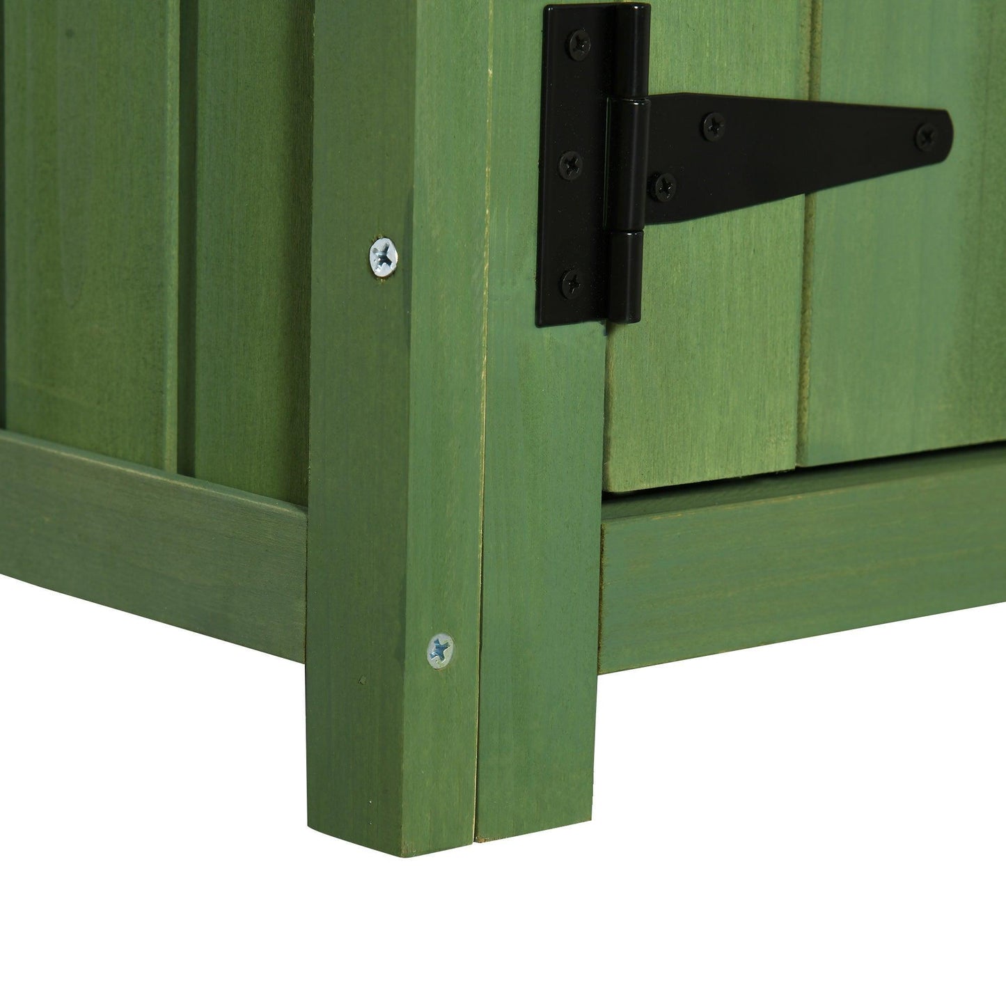 Outsunny Garden Shed Vertical Utility Storage Cabinet - Green - ALL4U RETAILER LTD