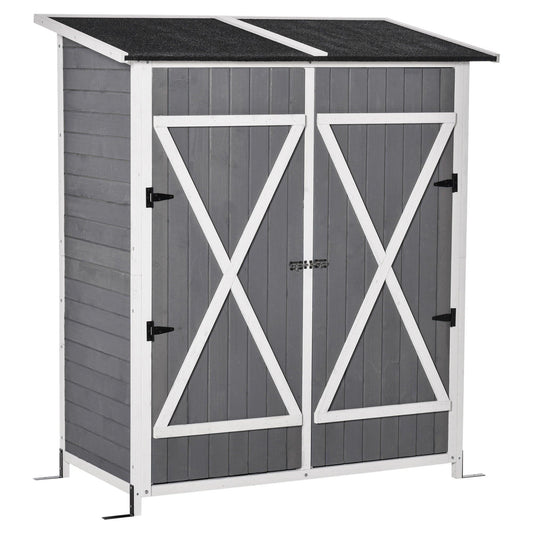 Outsunny Garden Shed with Storage Table - Lockable and Multifunctional - ALL4U RETAILER LTD