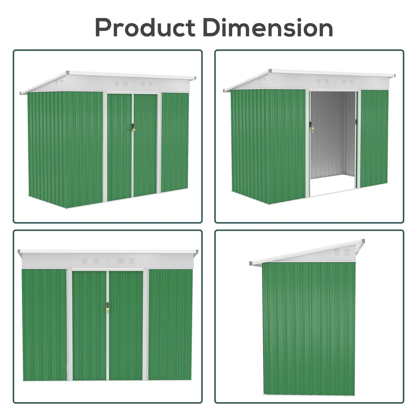 Outsunny Garden Storage Shed - Compact & Efficient - ALL4U RETAILER LTD