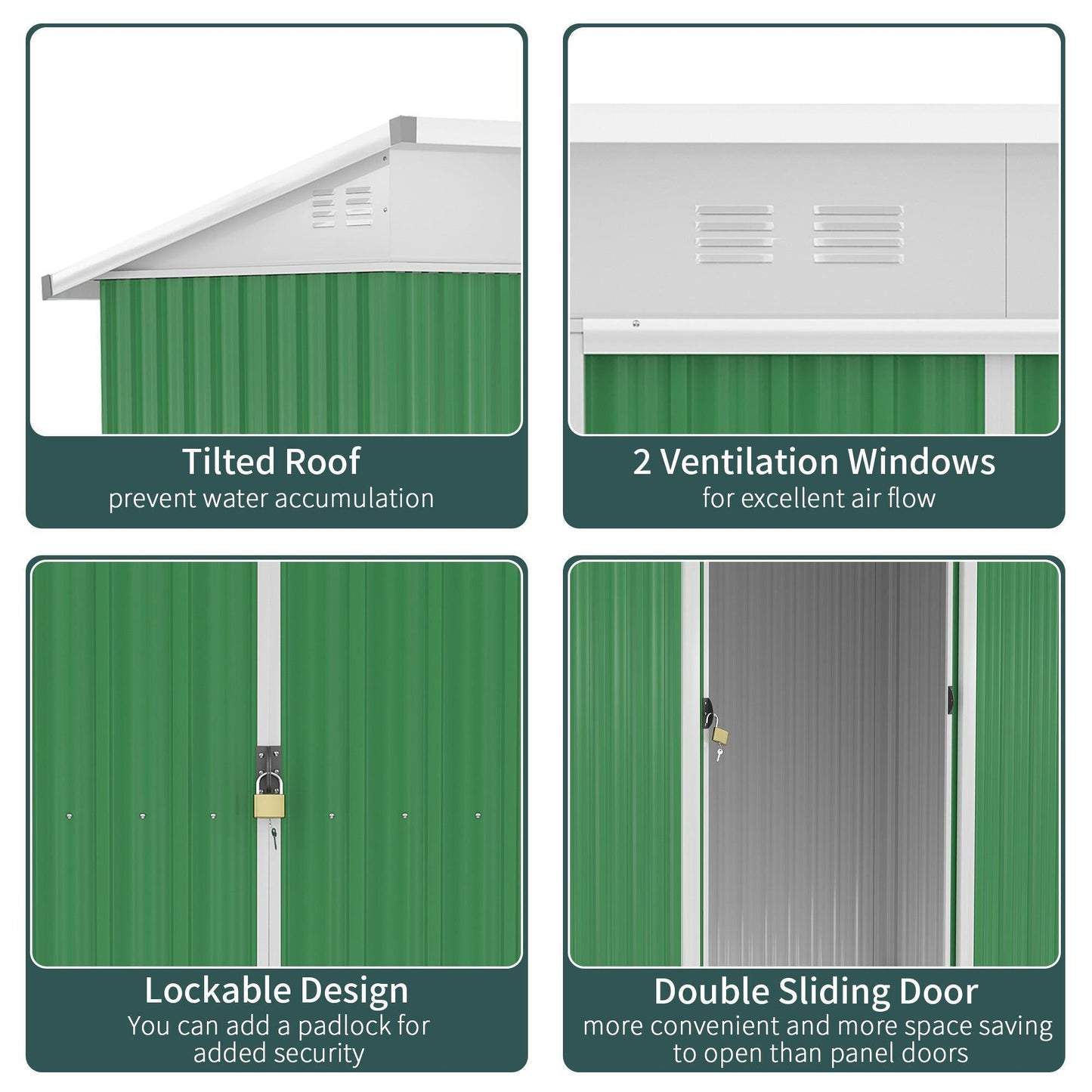 Outsunny Garden Storage Shed - Compact & Efficient - ALL4U RETAILER LTD