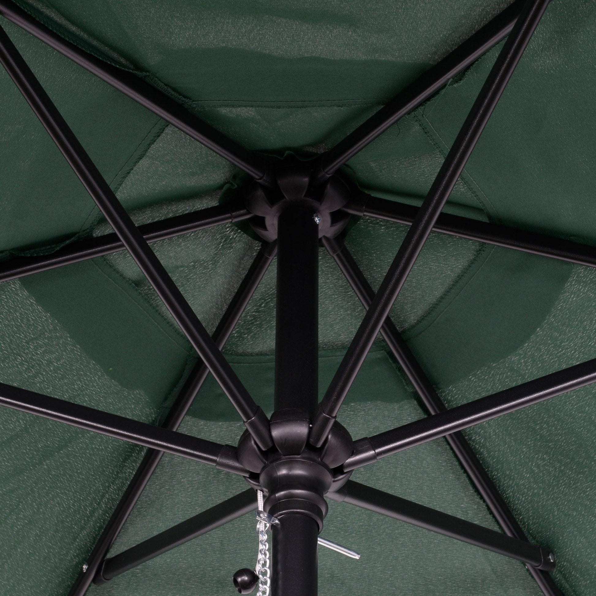 Outsunny Garden Umbrella with 6 Ribs, Green - ALL4U RETAILER LTD