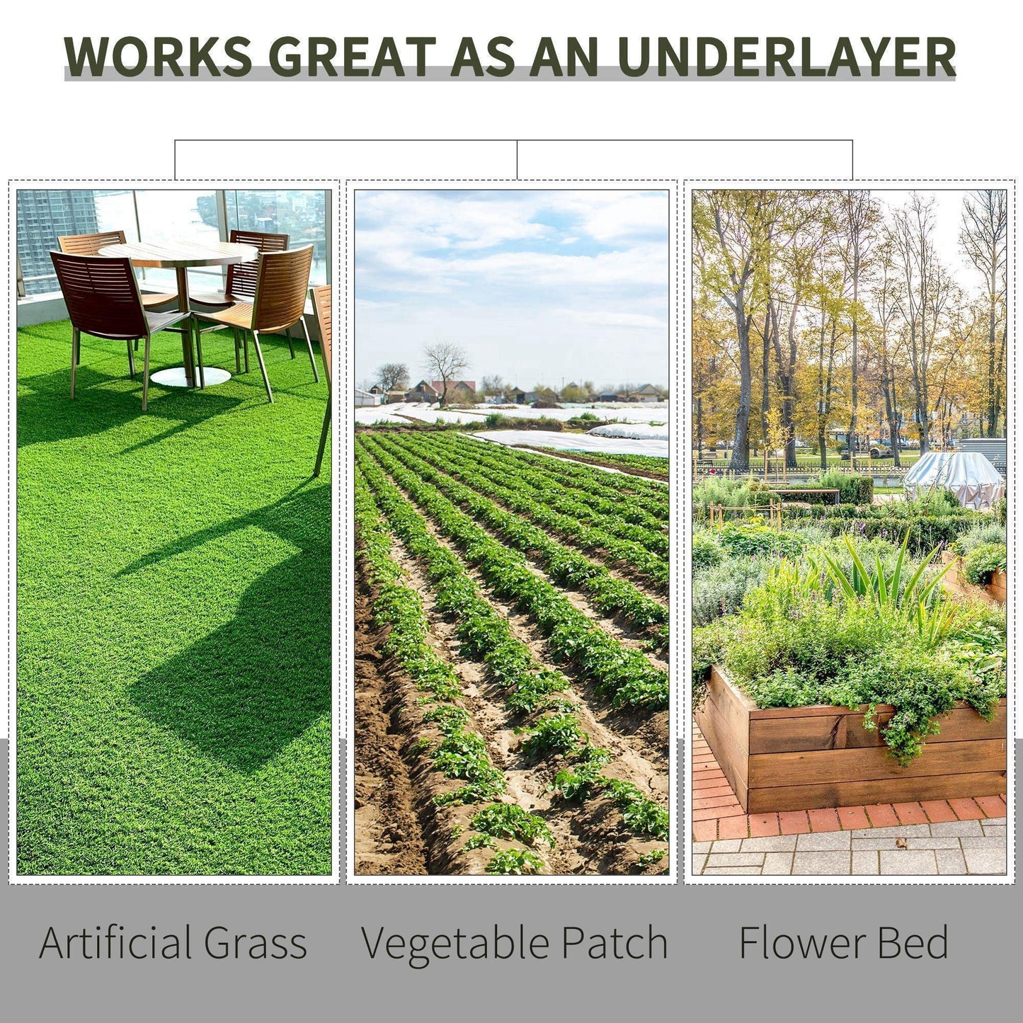 Outsunny Gardener Premium Weed Barrier Landscape Fabric - 2x50m - ALL4U RETAILER LTD