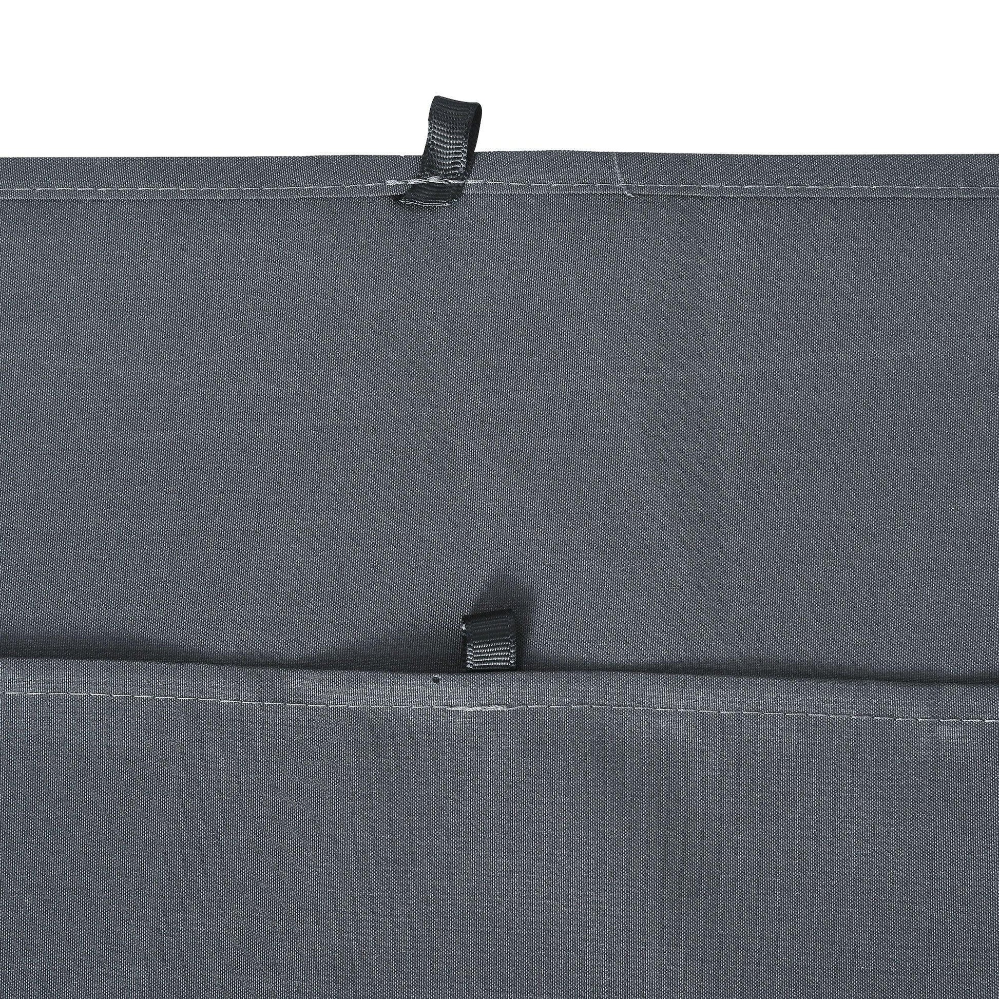 Outsunny Gazebo Curtain – Dark Grey Sidewalls (4 Panels) - ALL4U RETAILER LTD