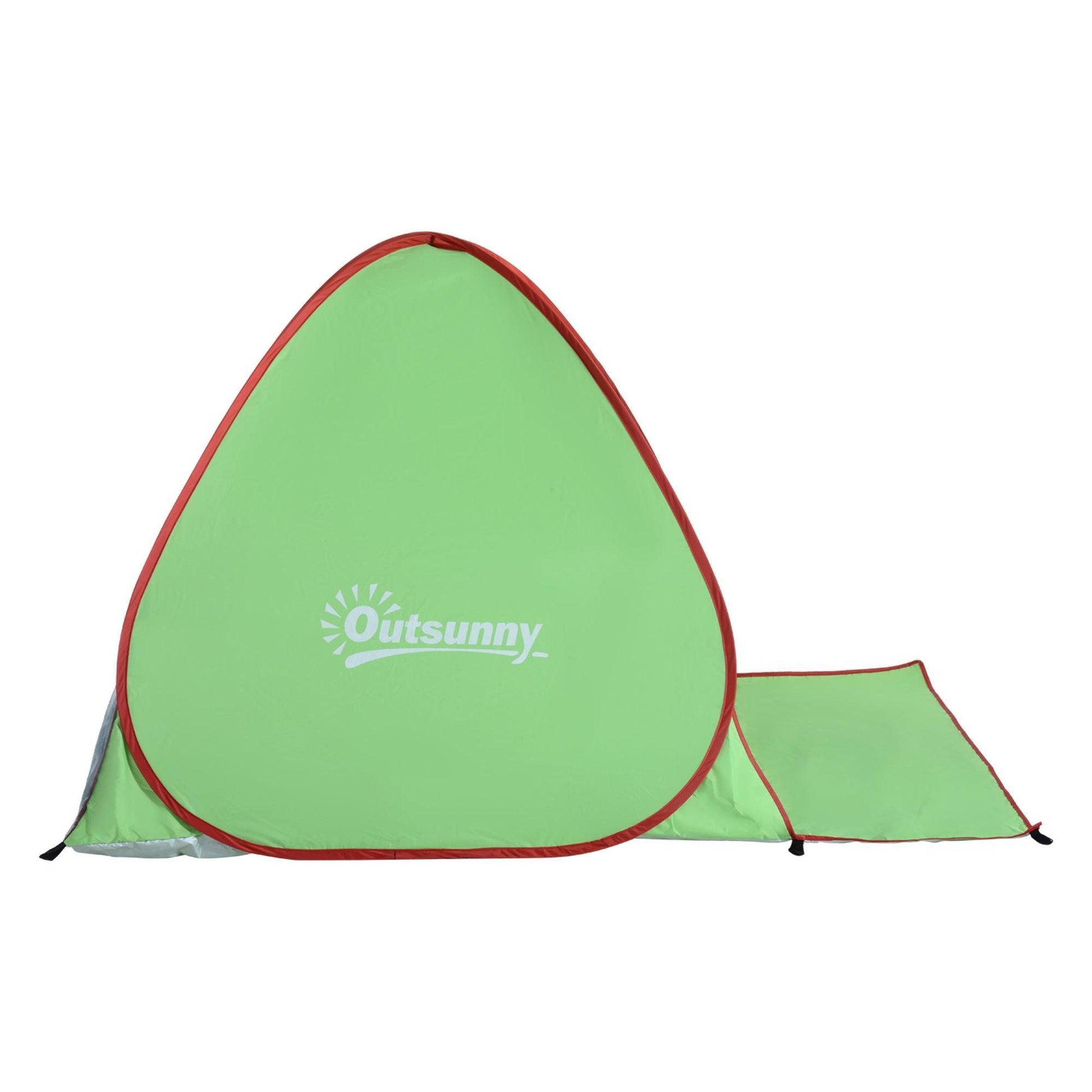 Outsunny Green 2-3 Person Pop-up Tent with UV Protection - ALL4U RETAILER LTD