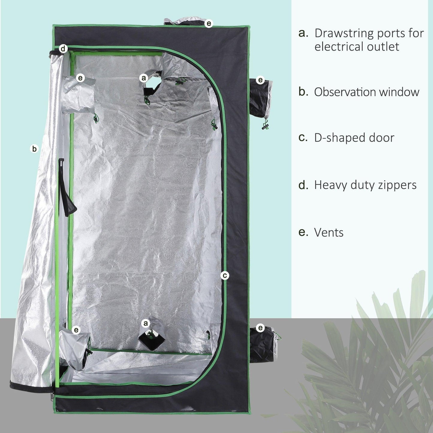 Outsunny Grow Tent - Compact & Efficient - ALL4U RETAILER LTD