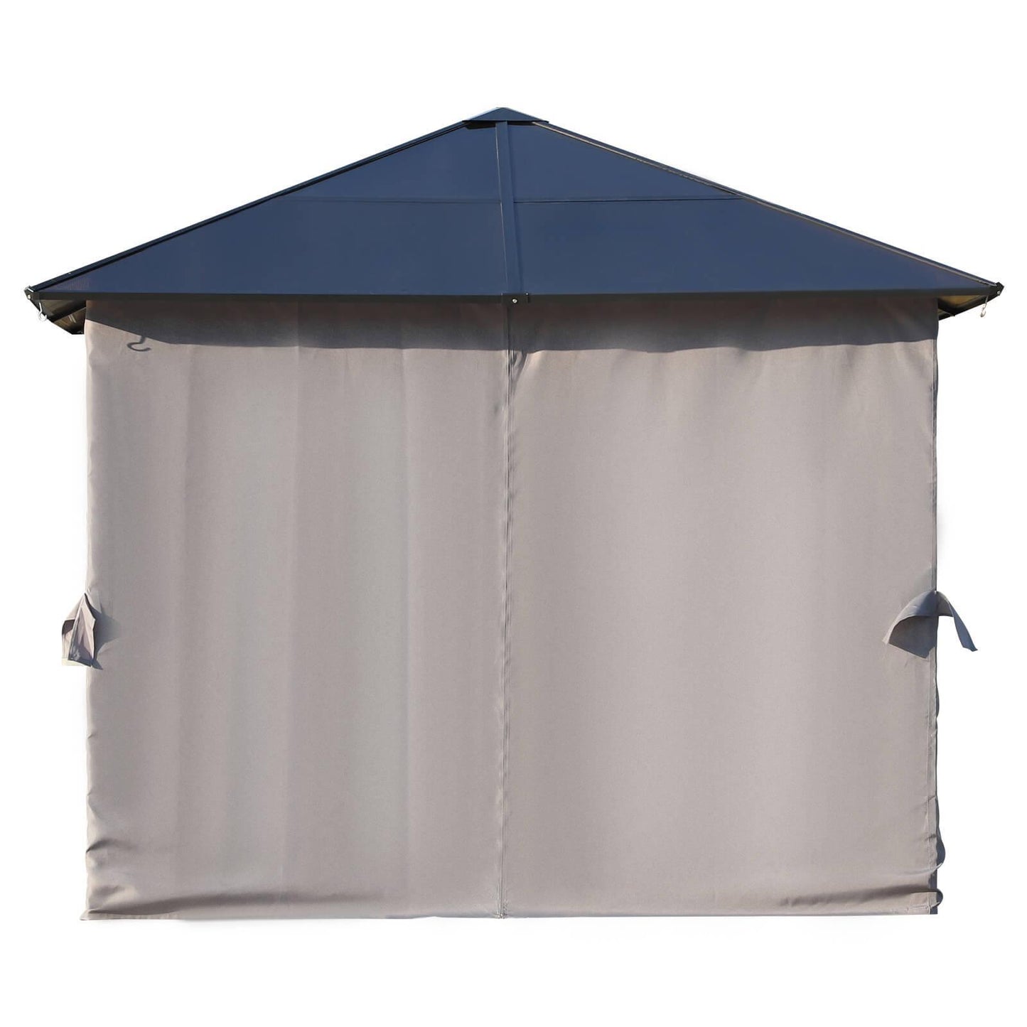 Outsunny Hardtop Gazebo Canopy - 3x3m, Black - ALL4U RETAILER LTD