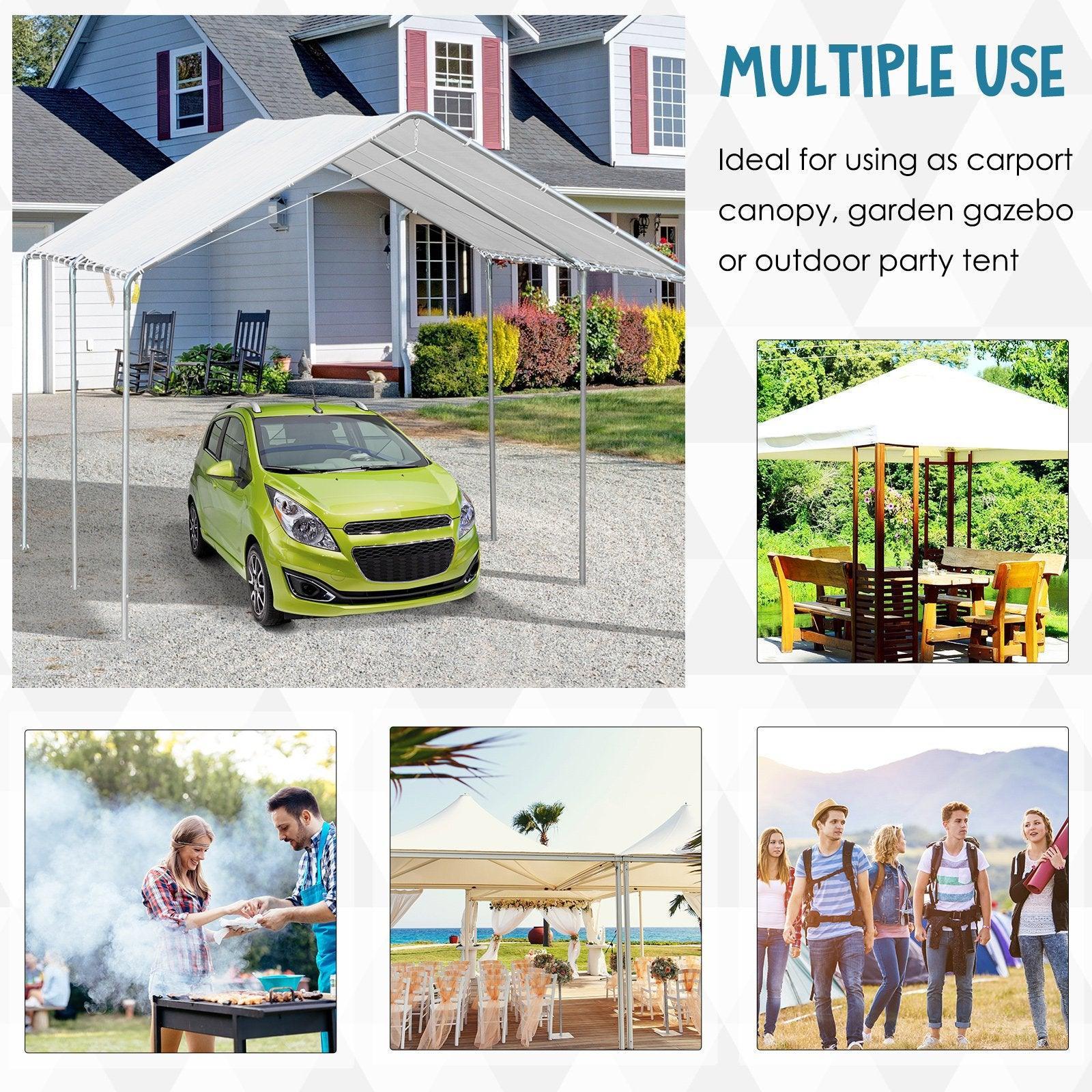 Outsunny Heavy Duty Carport Garage - Waterproof - ALL4U RETAILER LTD