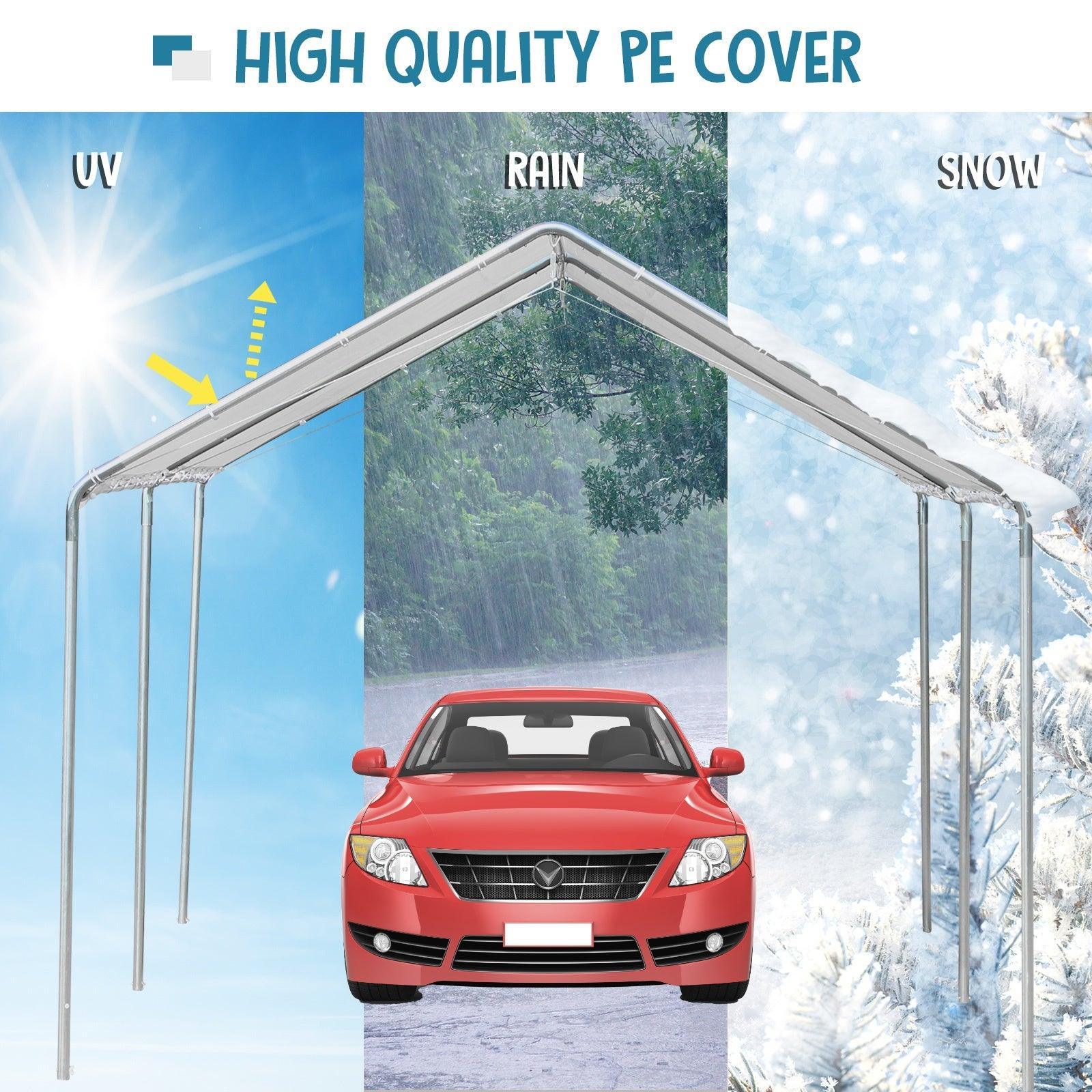 Outsunny Heavy Duty Carport Garage - Waterproof - ALL4U RETAILER LTD