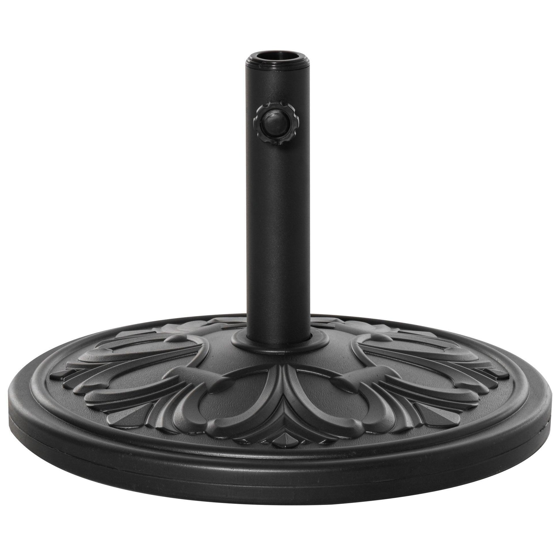 Outsunny Heavy Duty Umbrella Base: Classic Round Cement Stand - ALL4U RETAILER LTD