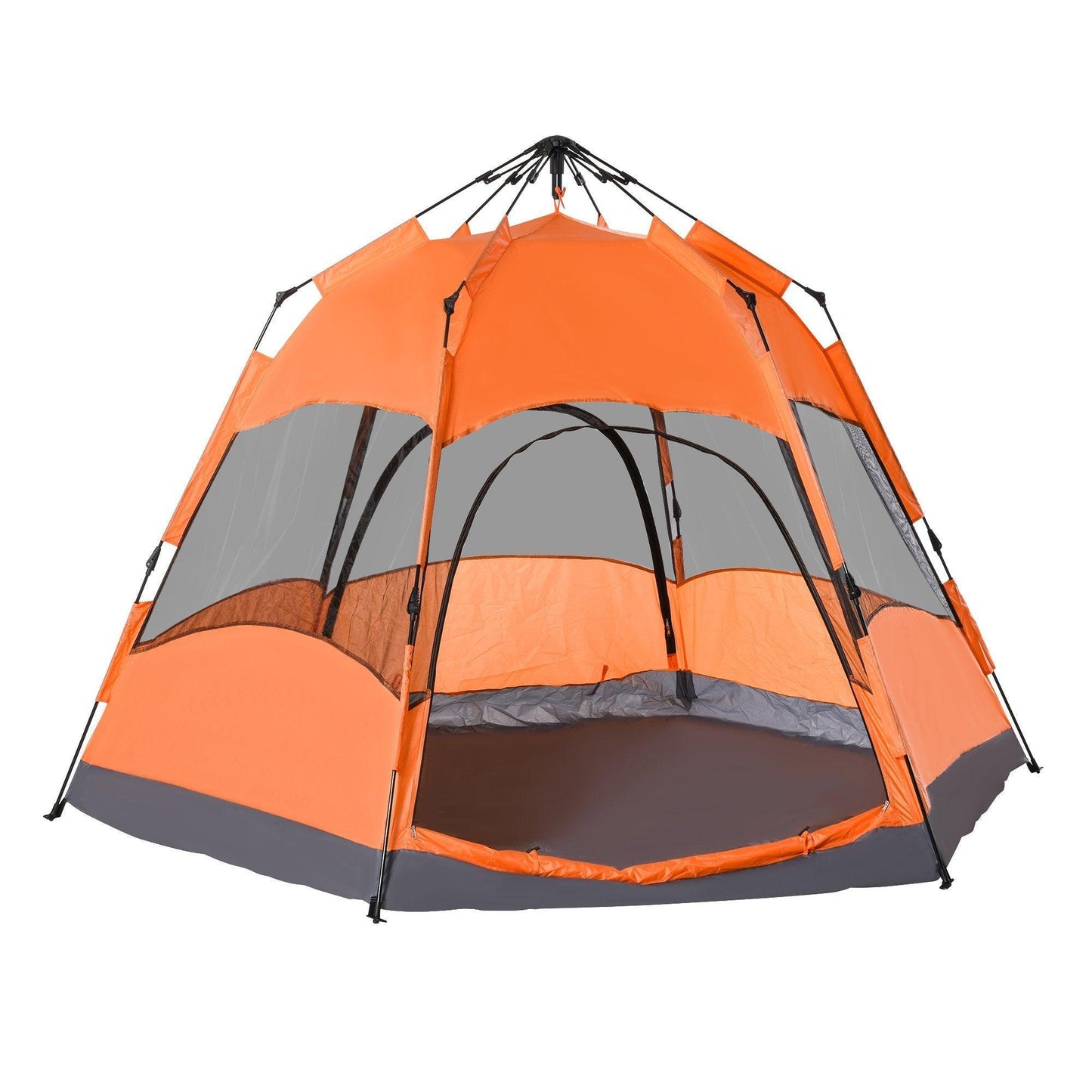 Outsunny Hexagon Camping Tent - 6 Person - ALL4U RETAILER LTD