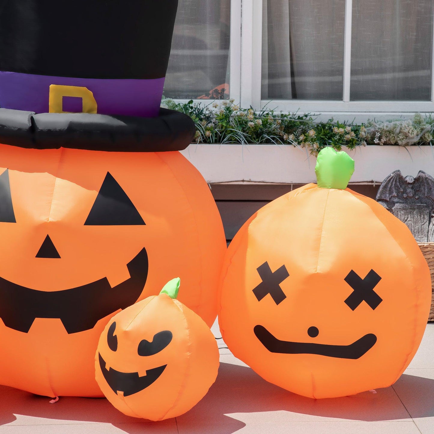 Outsunny Inflatable Halloween Pumpkin Display - ALL4U RETAILER LTD