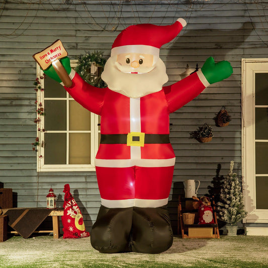 Outsunny Inflatable Santa Claus Yard Display - 8ft - ALL4U RETAILER LTD
