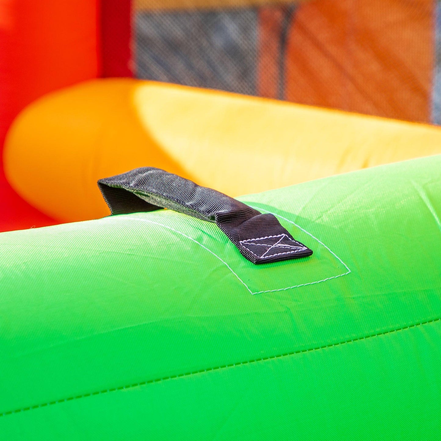 Outsunny Kids Bounce Castle - Double Slides, Trampoline, Climbing Wall - ALL4U RETAILER LTD