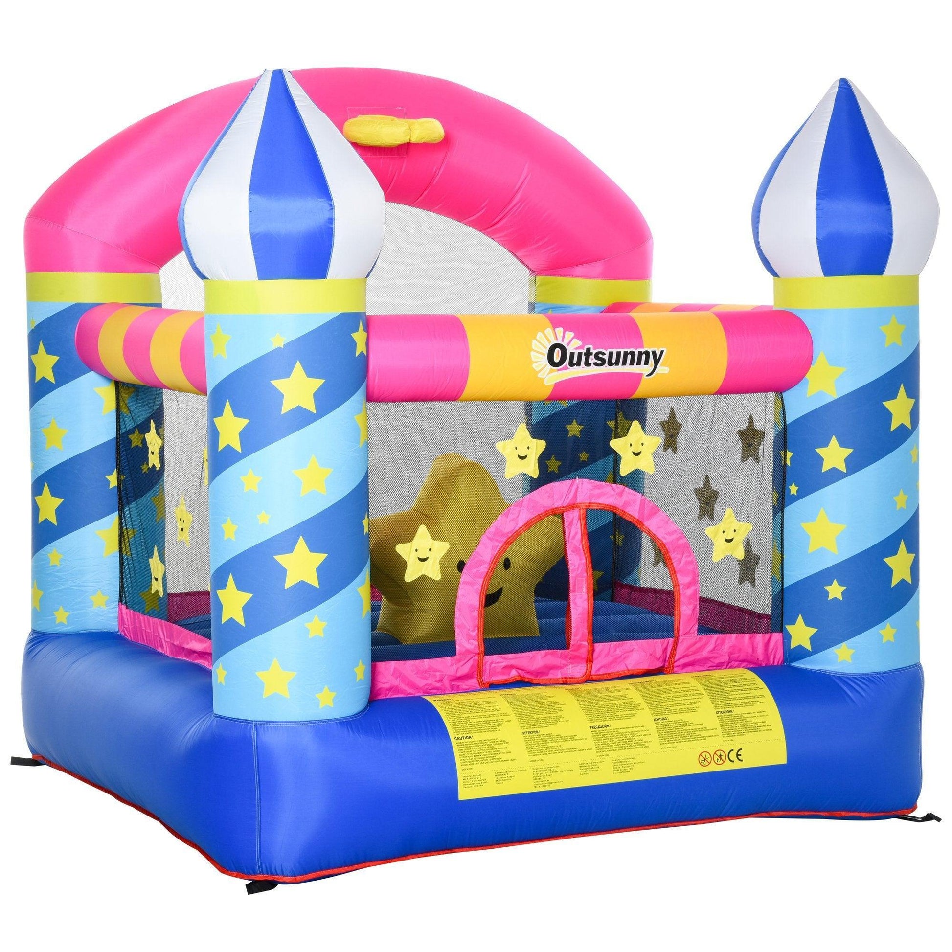 Outsunny Kids Bounce Castle- Inflatable Trampoline for Age 3-12 - ALL4U RETAILER LTD