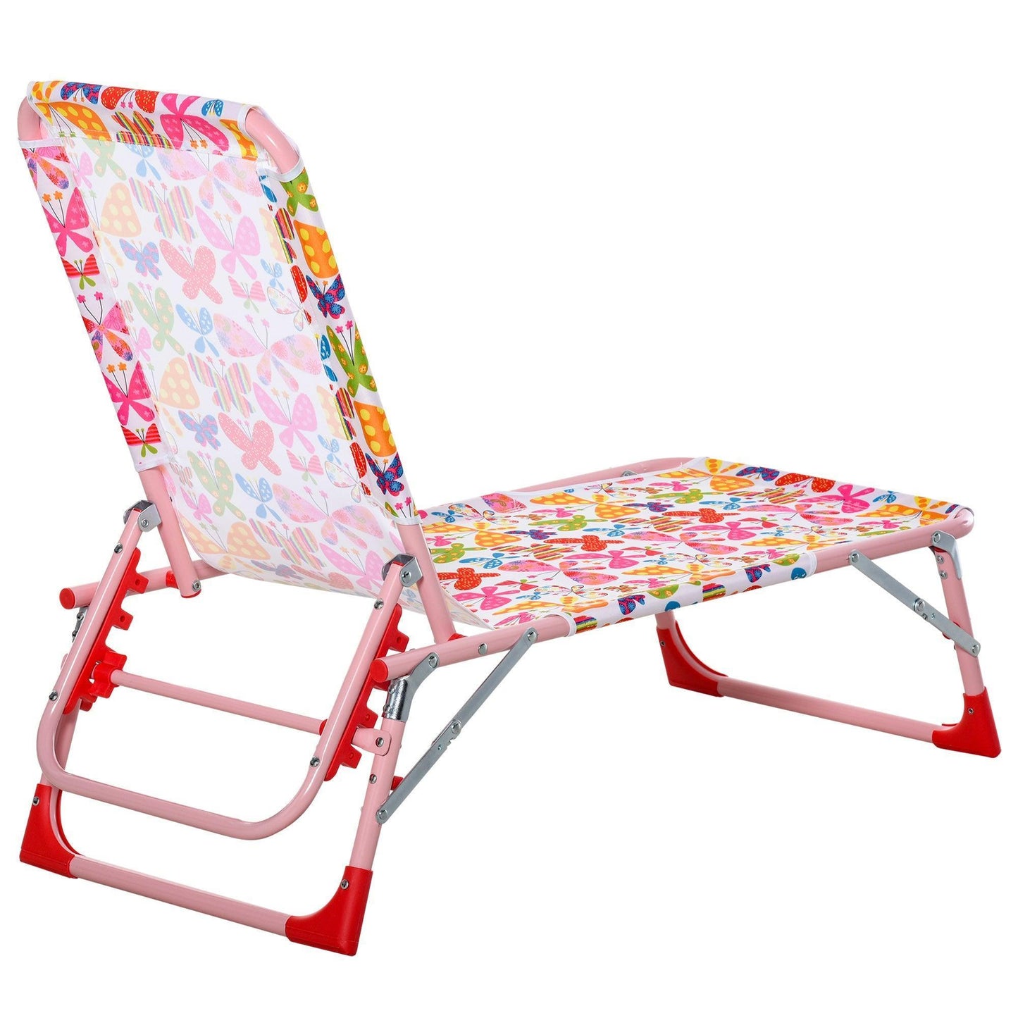 Outsunny Kids Foldable Recliner Chair | Lightweight & Adjustable - ALL4U RETAILER LTD