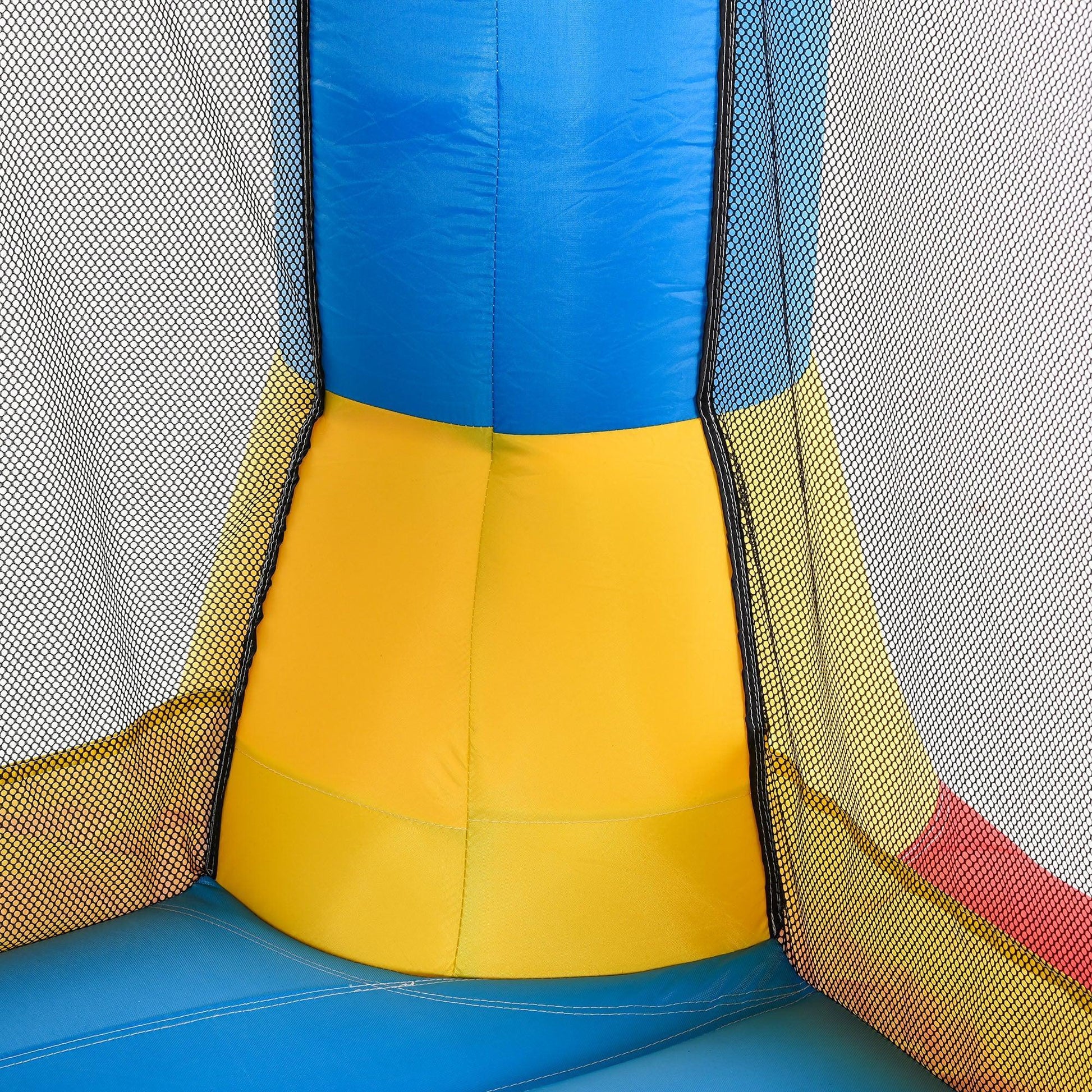 Outsunny Kids Football Field Inflatable Trampoline - Age 3-12 - 2.25m - ALL4U RETAILER LTD