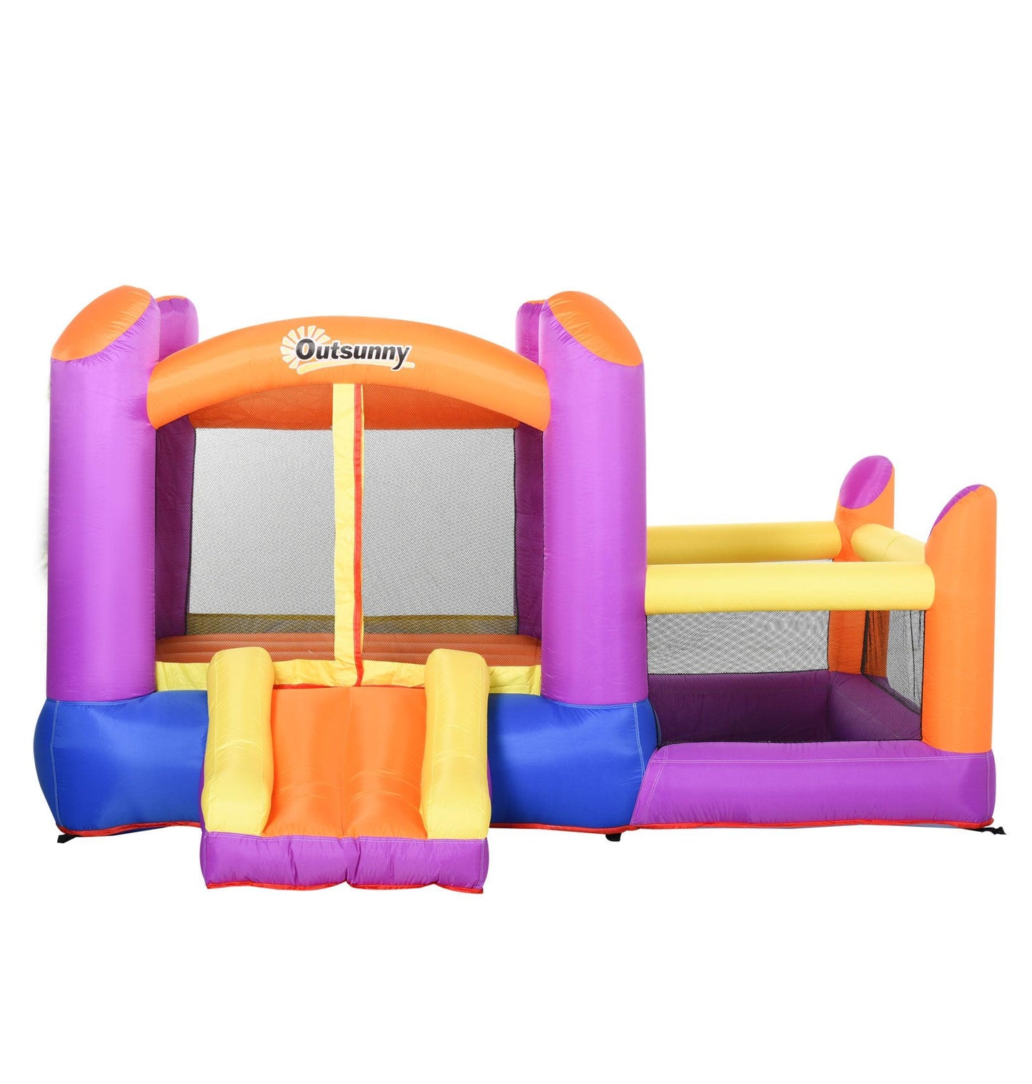 Outsunny Kids Inflatable 3-in-1 Bounce Castle with Slide - ALL4U RETAILER LTD