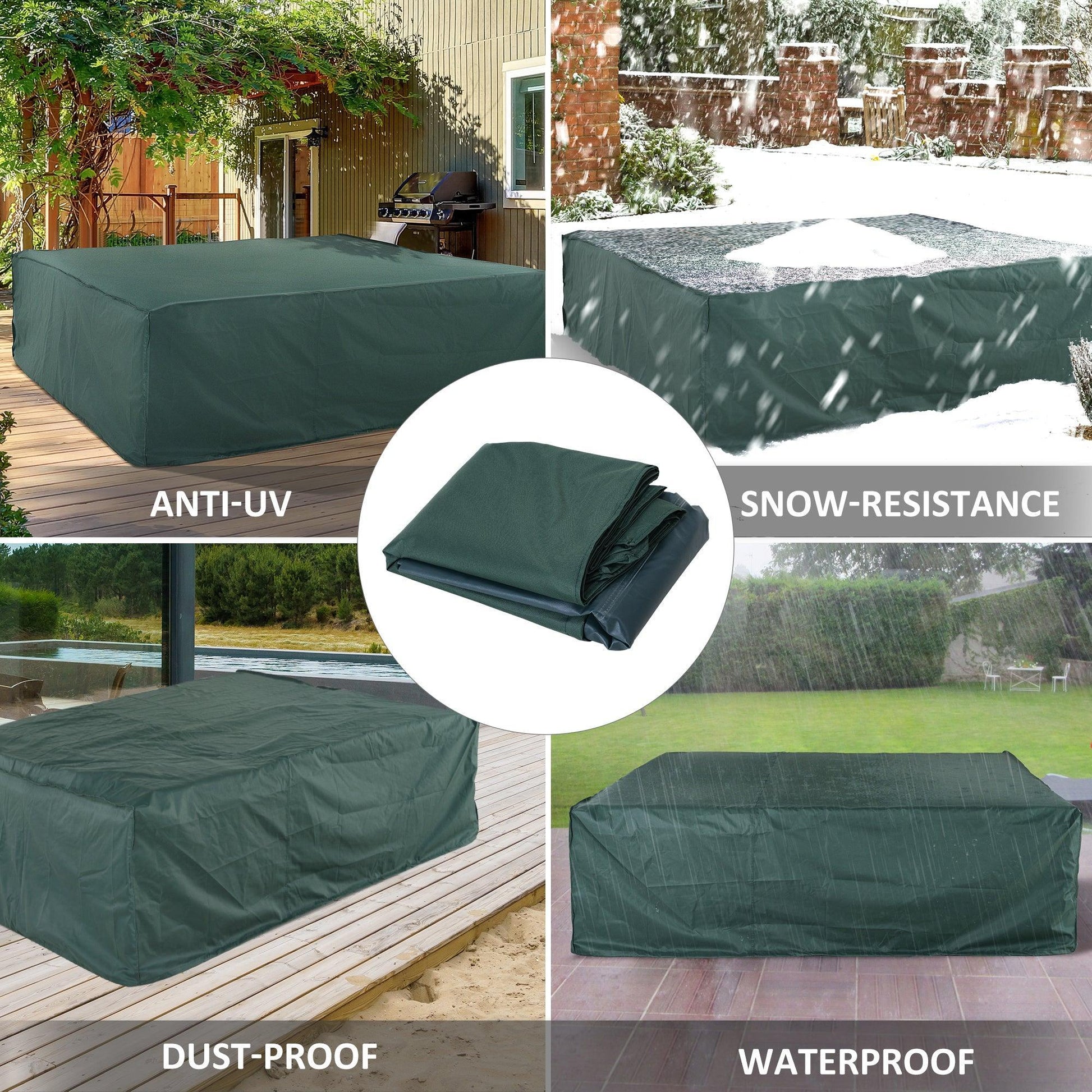 Outsunny Waterproof Patio Set Cover - 230x230cm - ALL4U RETAILER LTD