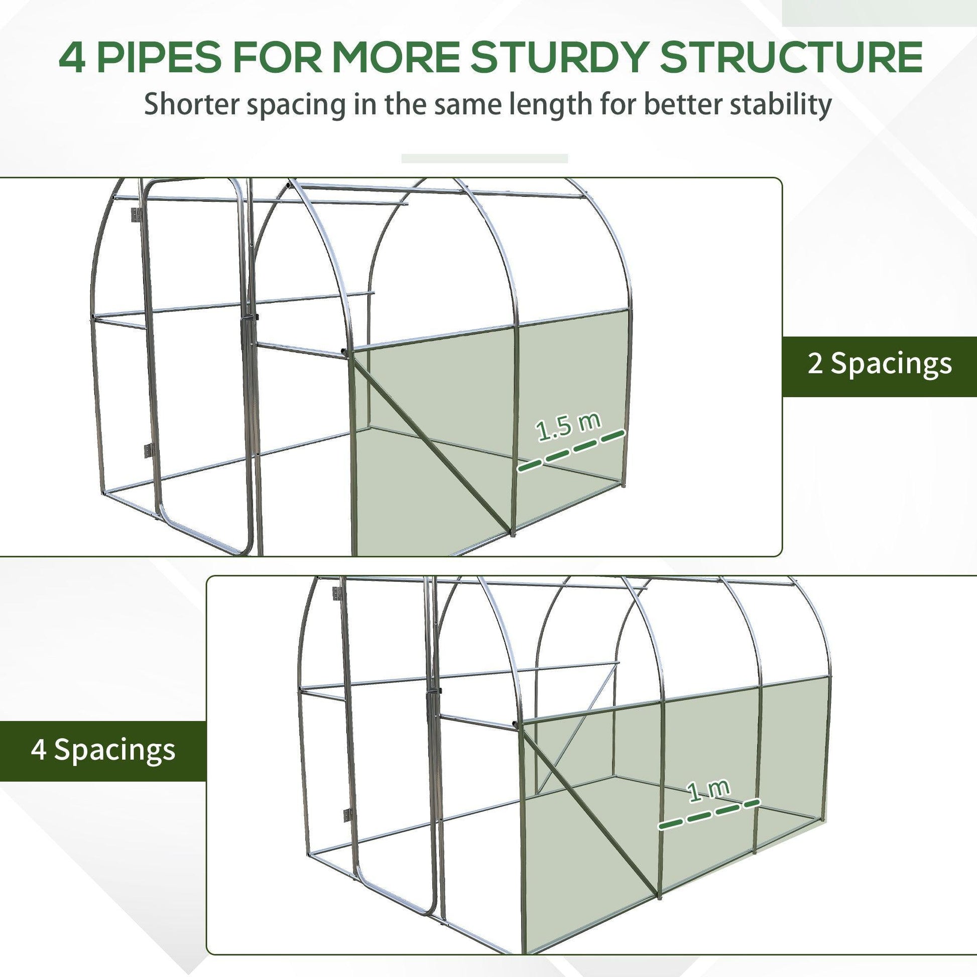 Outsunny Greenhouse: Large Walk-In Tunnel Hot House - ALL4U RETAILER LTD