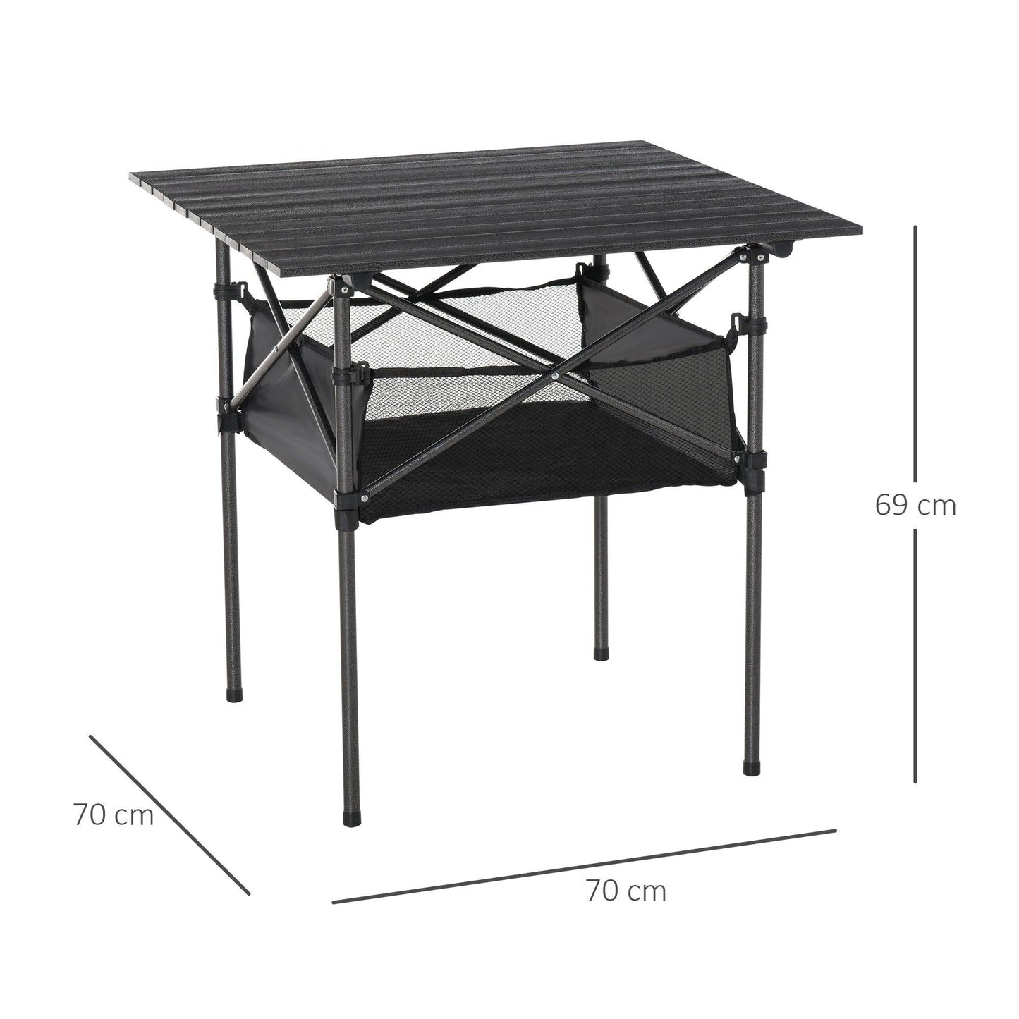 Outsunny Lightweight Folding Aluminum Camping Table - ALL4U RETAILER LTD