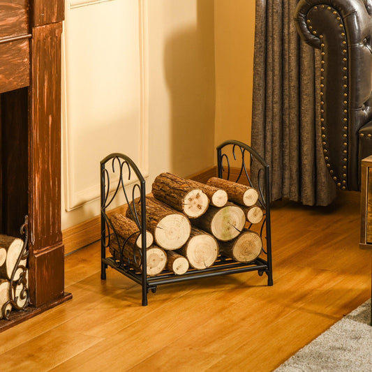 Outsunny Log Rack: Convenient Indoor/Outdoor Firewood Holder - ALL4U RETAILER LTD