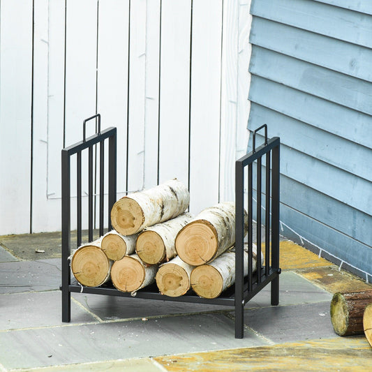 Outsunny Log Rack: Indoor/Outdoor Firewood Holder - ALL4U RETAILER LTD
