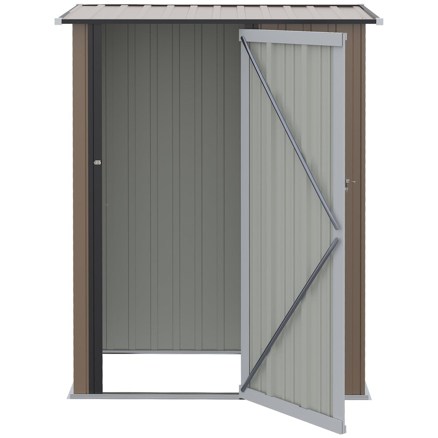 Outsunny Metal Garden Shed - Secure Outdoor Storage - ALL4U RETAILER LTD