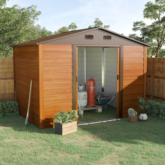 Outsunny Metal Garden Storage Shed for Gardening Tool - ALL4U RETAILER LTD