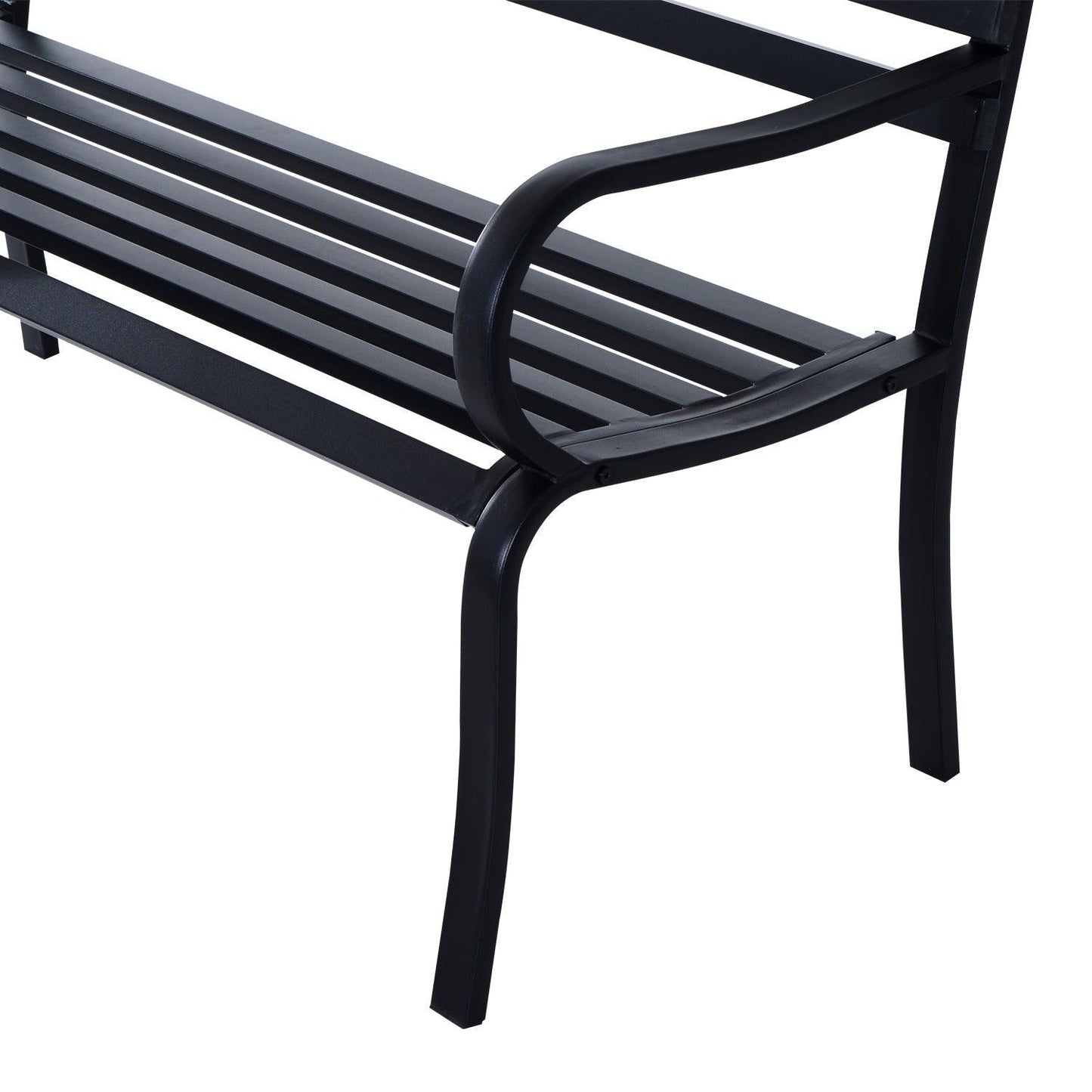 Outsunny Metal Outdoor Bench Loveseat - ALL4U RETAILER LTD