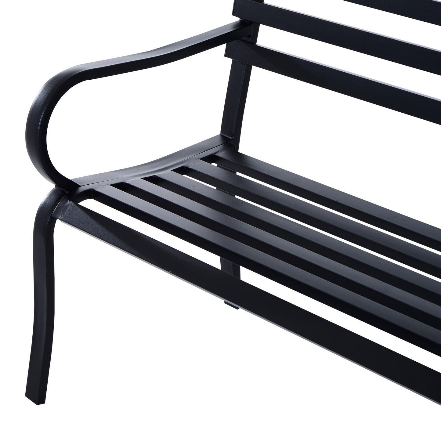 Outsunny Metal Outdoor Bench Loveseat - ALL4U RETAILER LTD