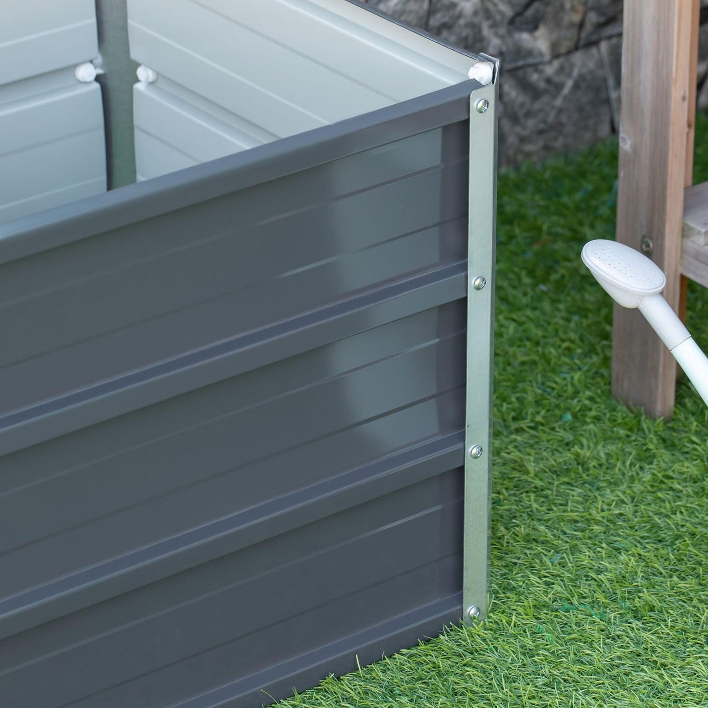 Outsunny Metal Planter Box - Ideal for Backyard - ALL4U RETAILER LTD