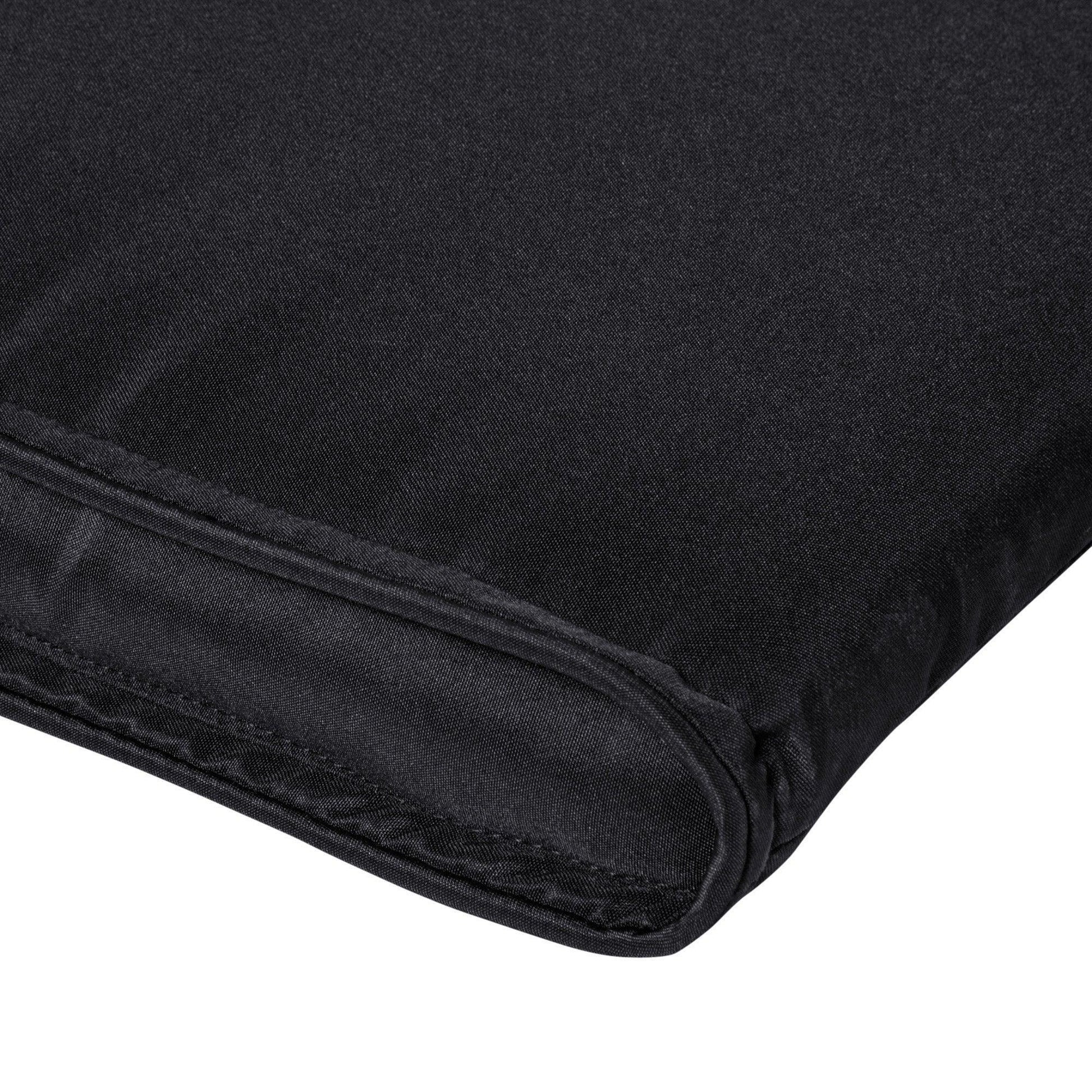 Outsunny Modern Black Sun Lounger Cushion with Pillow - ALL4U RETAILER LTD