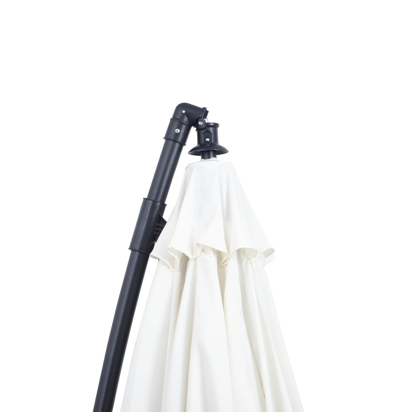 Outsunny Off-White Cantilever Parasol - 3m - ALL4U RETAILER LTD