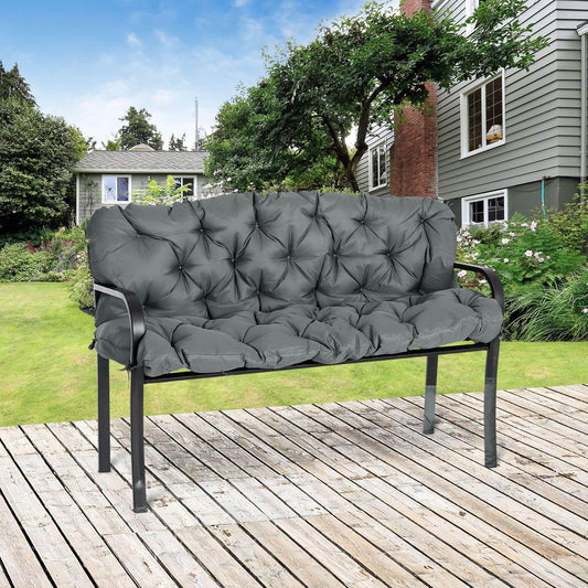 Outsunny Outdoor Bench Cushion, 150 cm, Dark Grey - ALL4U RETAILER LTD