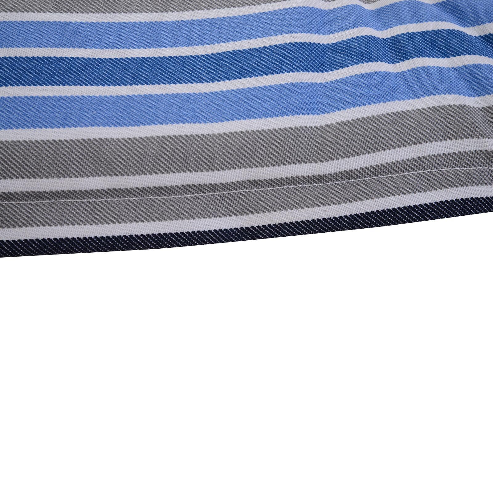 Outsunny Outdoor Bench Swing Cushion - Blue Stripes - ALL4U RETAILER LTD