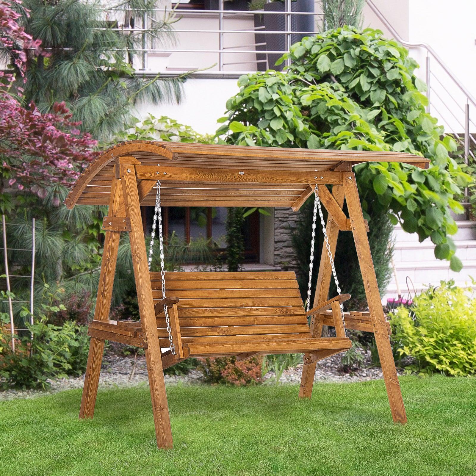 Outsunny Outdoor Canopy Swing Chair - 2 Seater - ALL4U RETAILER LTD