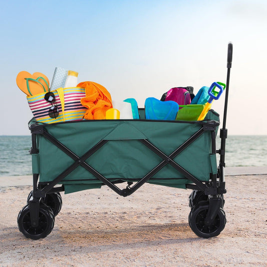 Outsunny Outdoor Cargo Wagon Trailer - Easy Transport - ALL4U RETAILER LTD