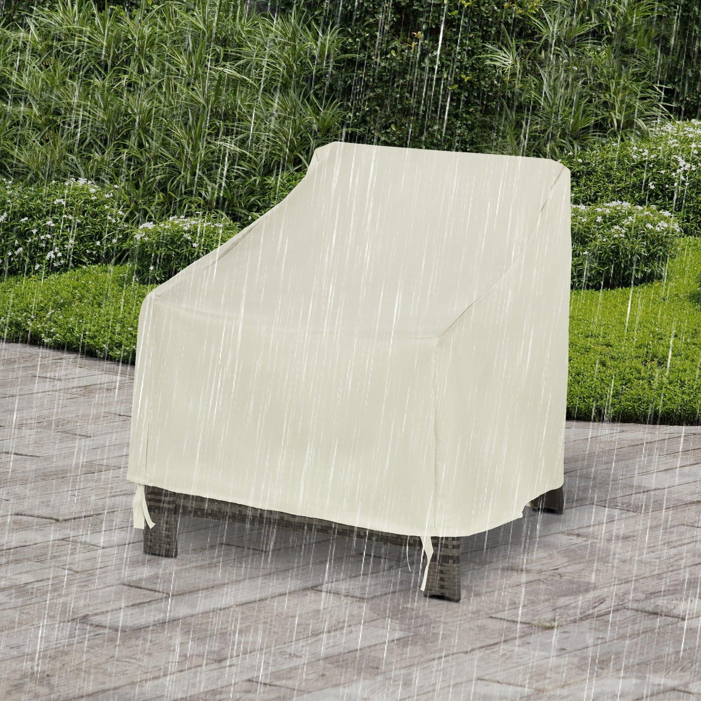 Outsunny Outdoor Chair Cover Waterproof Oxford Cloth 68x87x44-77cm - ALL4U RETAILER LTD