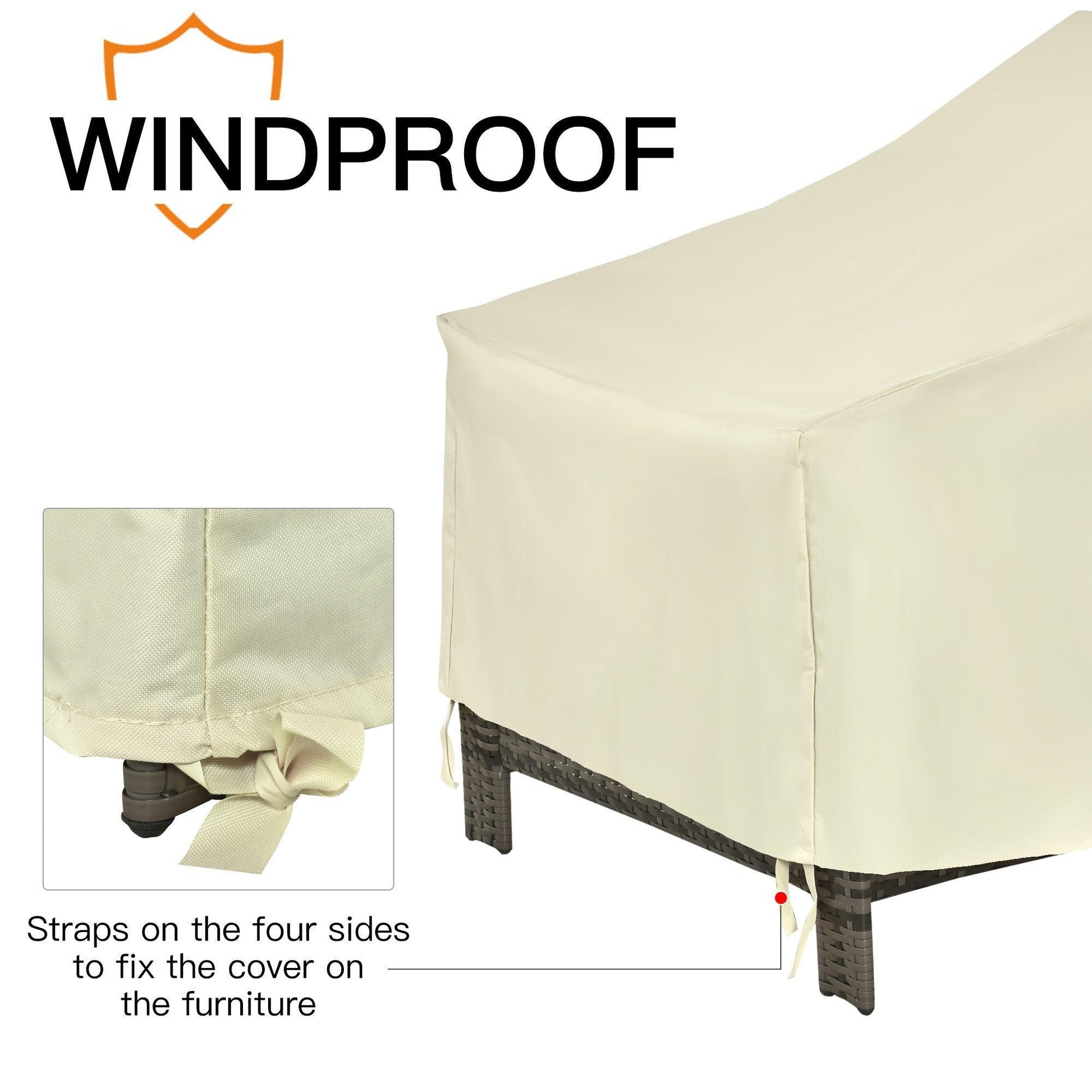 Outsunny Outdoor Chair Cover Waterproof Oxford Cloth 68x87x44-77cm - ALL4U RETAILER LTD