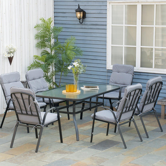 Outsunny Outdoor Dining Set, Table & Chairs - ALL4U RETAILER LTD