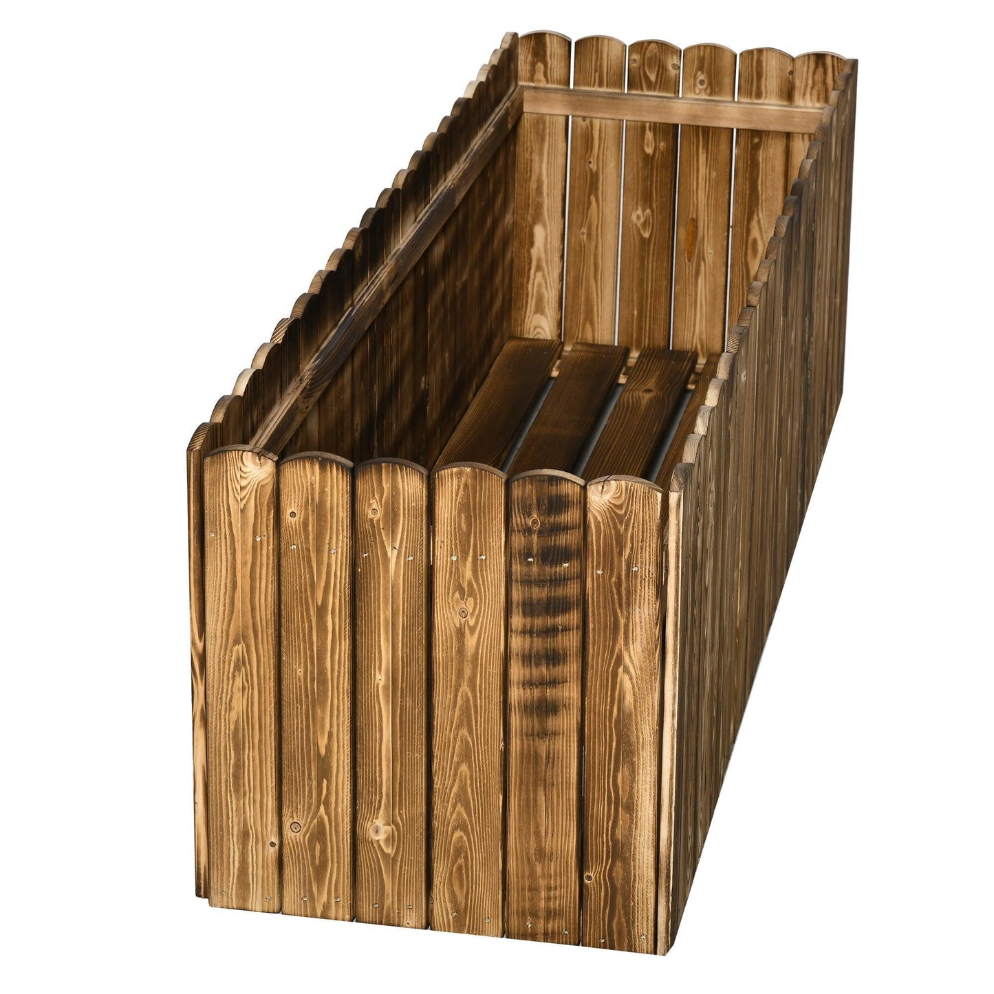 Outsunny Outdoor Flower Planter Box - Large Rectangular Raised Bed - ALL4U RETAILER LTD