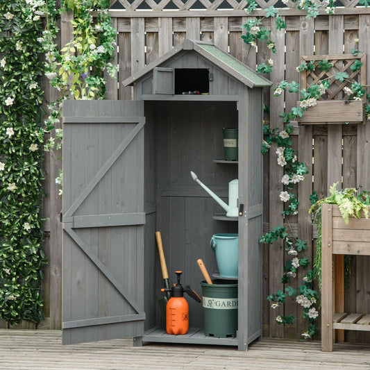 Outsunny Outdoor Garden Storage Cabinet - Simplified and Spacious - ALL4U RETAILER LTD