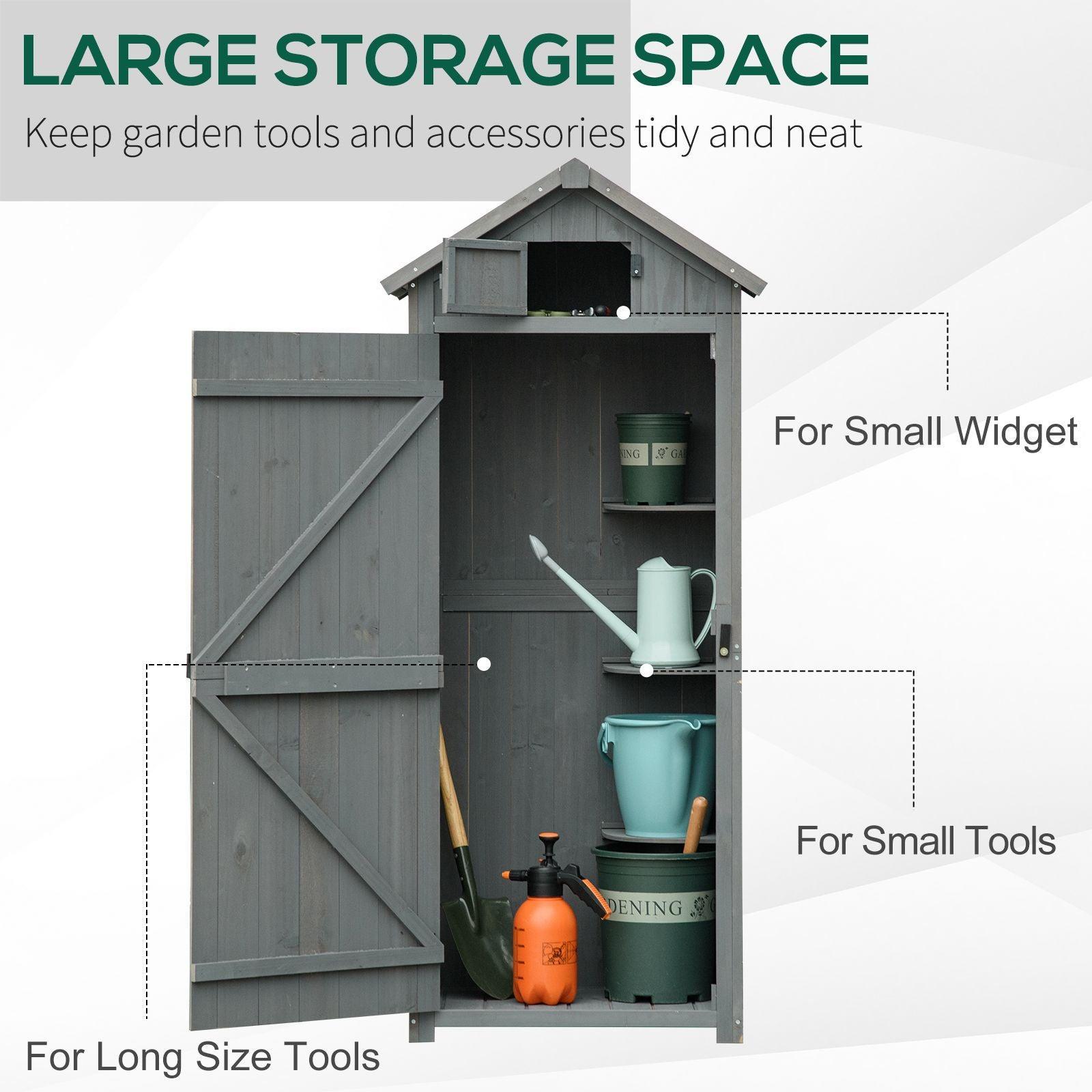 Outsunny Outdoor Garden Storage Cabinet - Simplified and Spacious - ALL4U RETAILER LTD