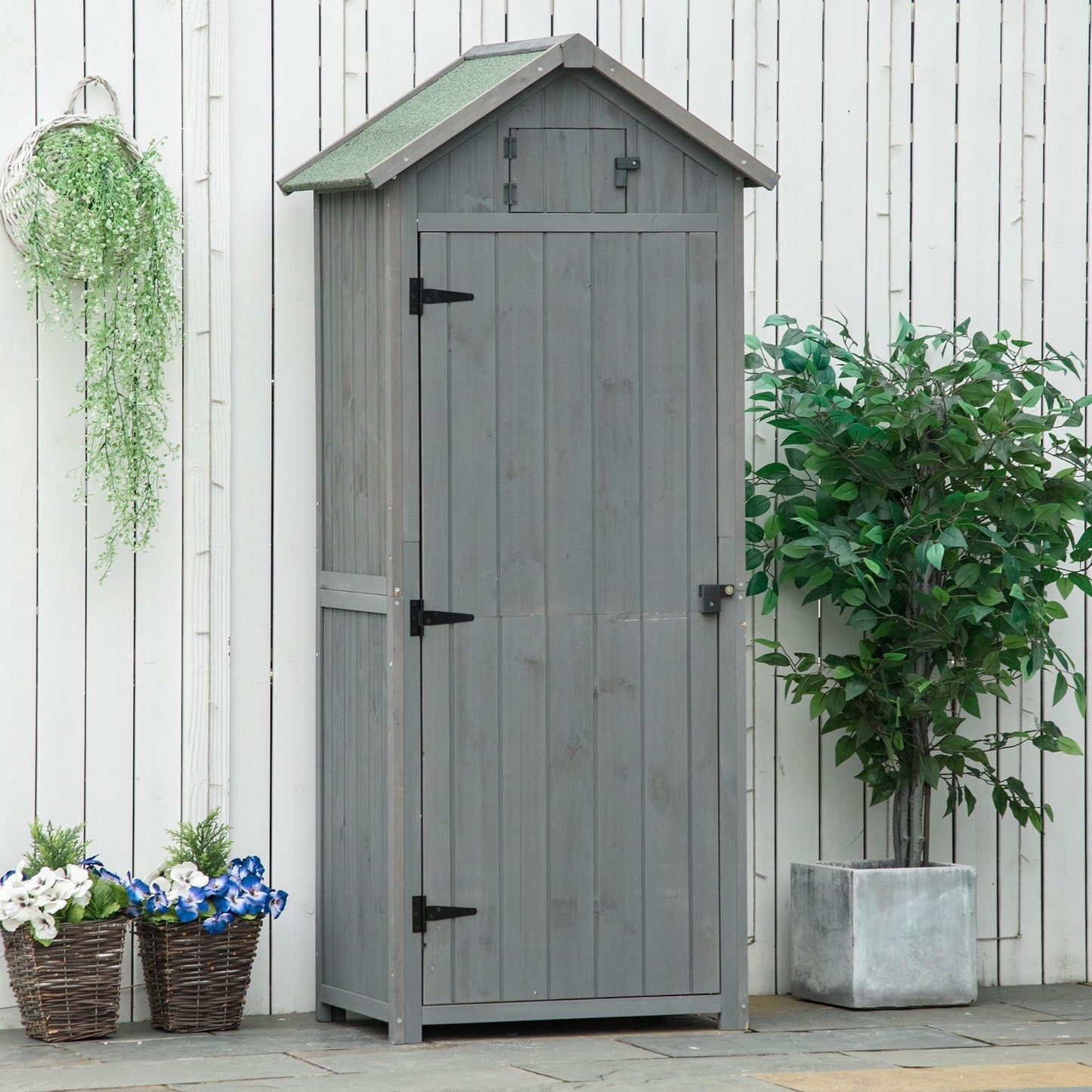 Outsunny Outdoor Garden Storage Cabinet - Simplified and Spacious - ALL4U RETAILER LTD