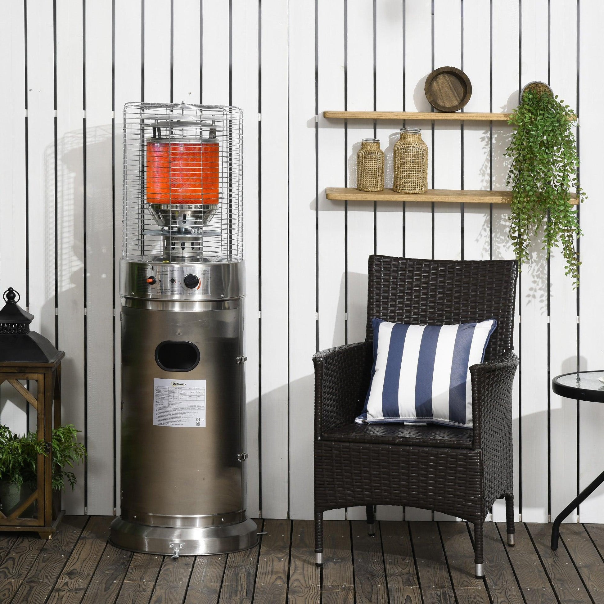 Outsunny Outdoor Gas Patio Heater - ALL4U RETAILER LTD